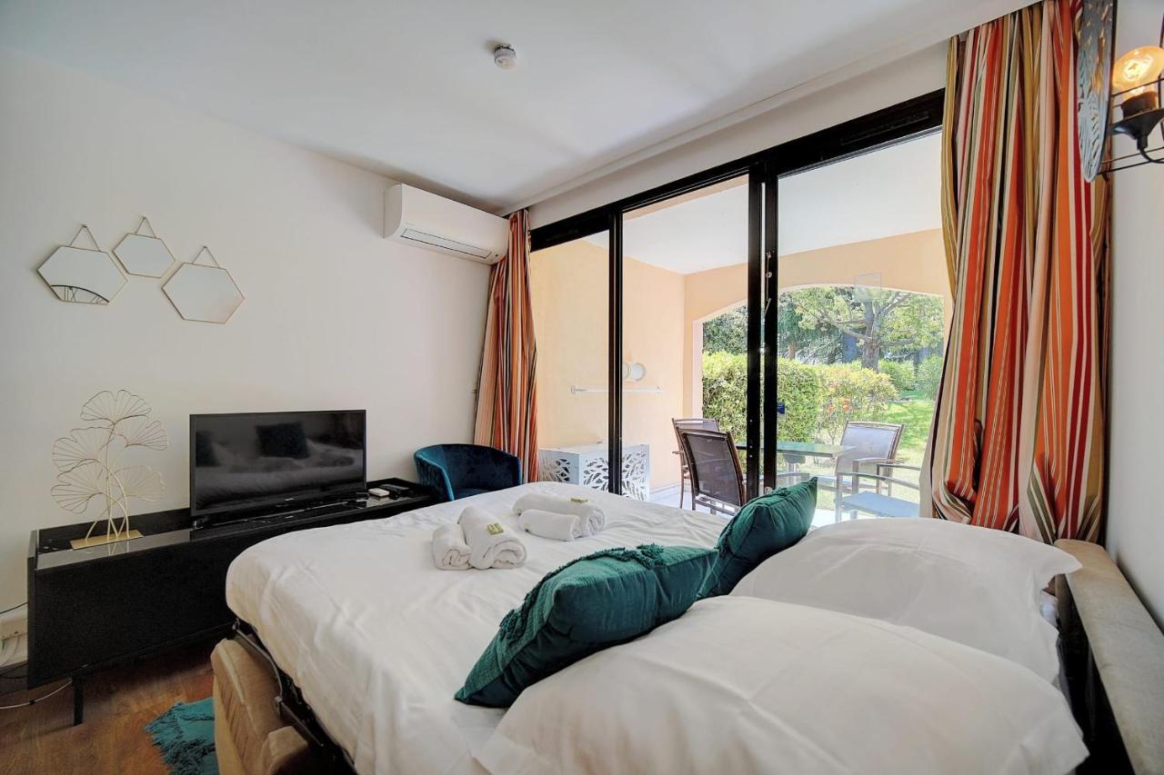 קאן Immogroom - 2 Rooms - Renovated - Pool - Ac - Parking - Garden מראה חיצוני תמונה