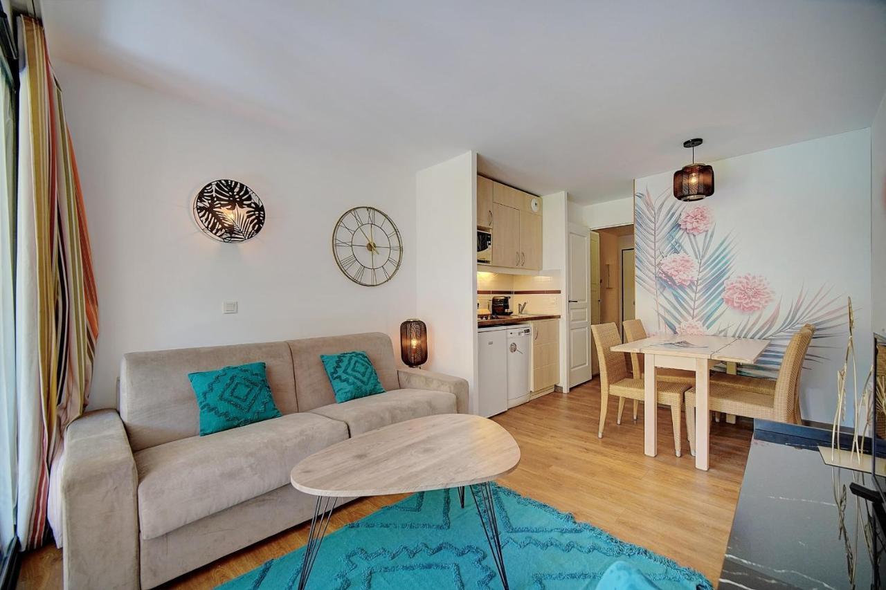 קאן Immogroom - 2 Rooms - Renovated - Pool - Ac - Parking - Garden מראה חיצוני תמונה